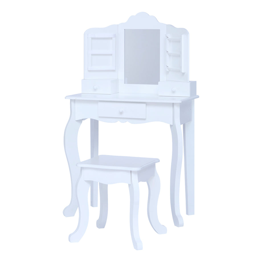 Childrens white best sale dressing table set