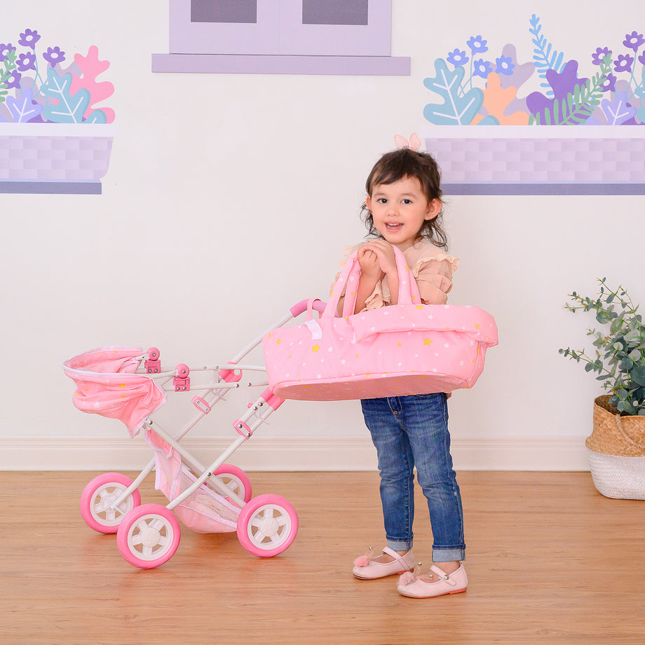 Olivia s Little World Kids Foldable Baby Doll Stroller Pram Pushchair Teamson Europe
